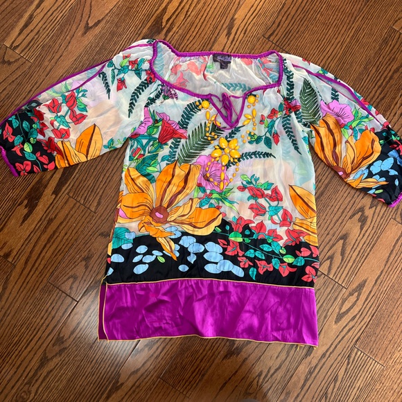 Hale Bob Silk Tunic top - Picture 1 of 9